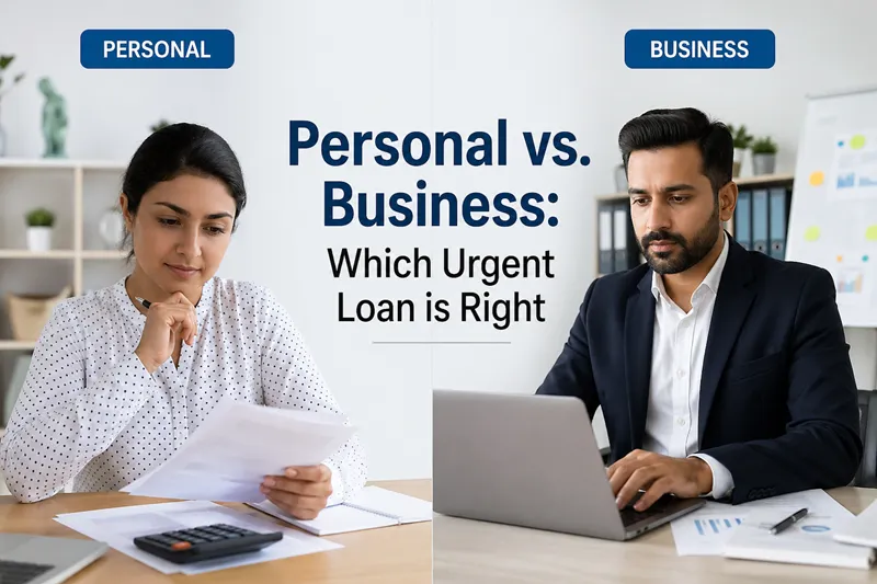 Personal vs. Business: Which Urgent Loan is Right for Your Side Hustle?