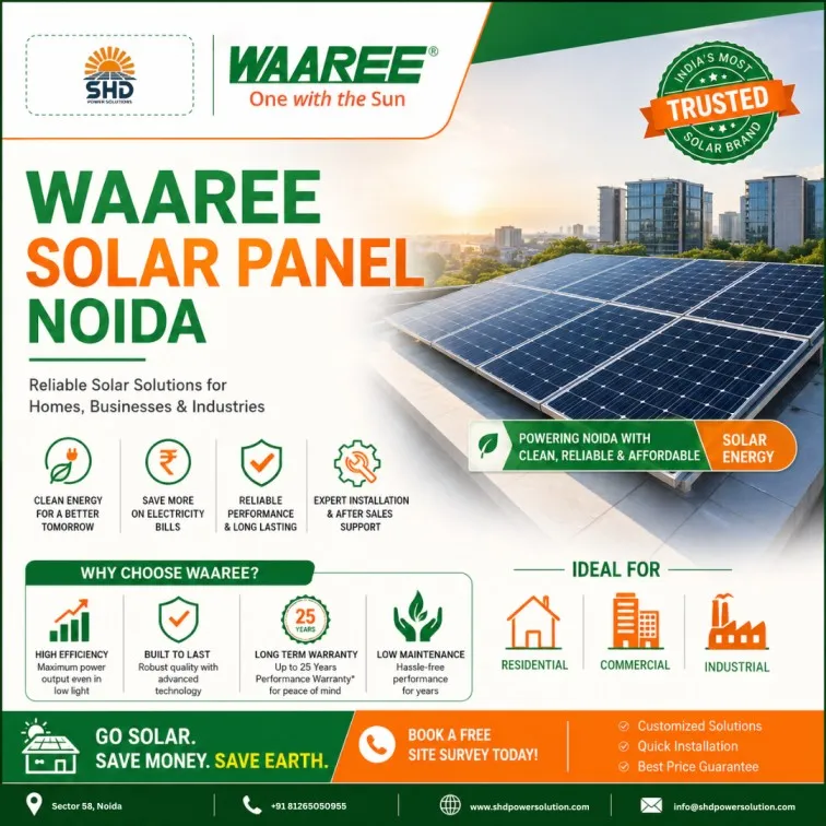 Waaree Solar Panel Noida – Trusted Solar Solutions for Homes & Businesses