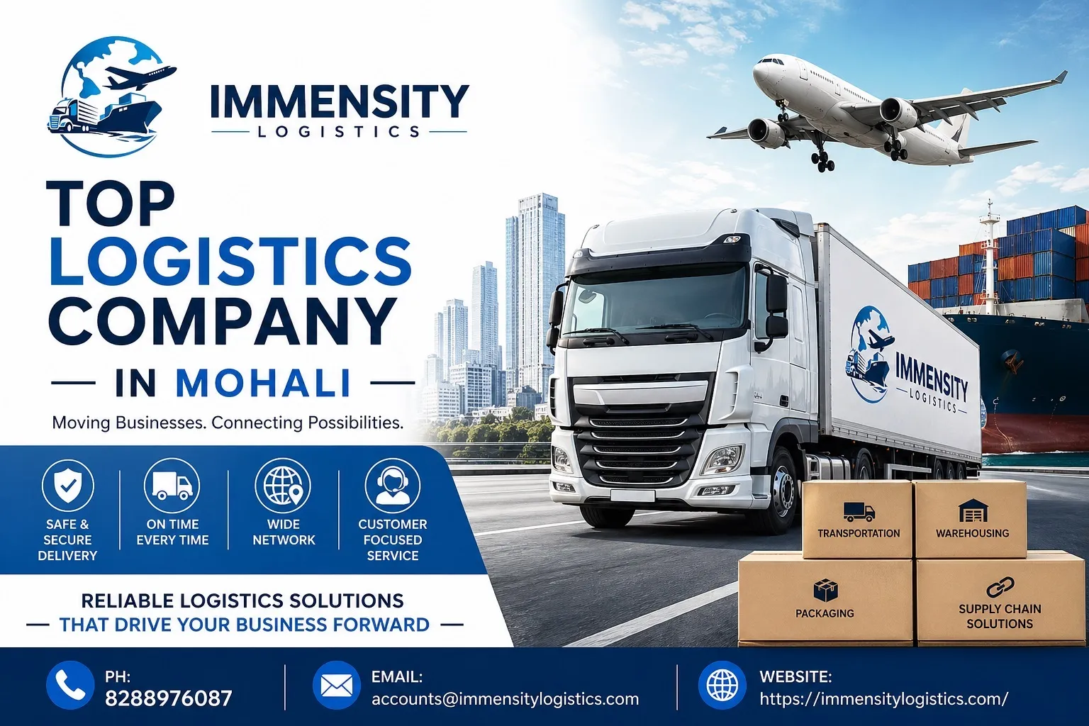Top Logistics Company in Mohali | Immensity Logistics