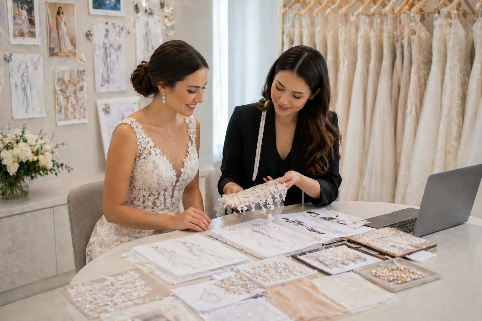 How to Design Your Own Wedding Dress Helps You Choose Elegant Details with Confidence