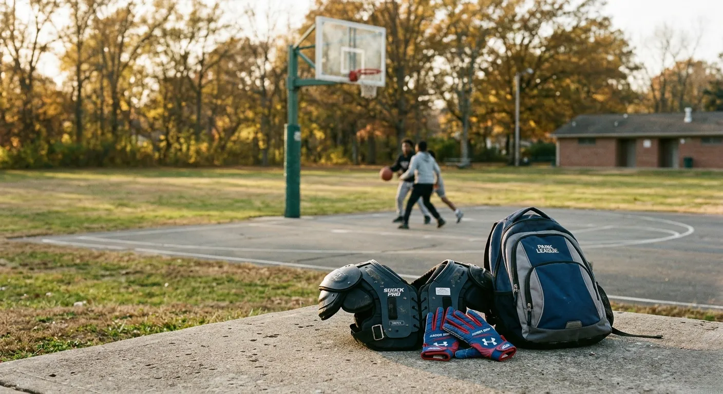 Using a Basketball Hoop to Build Passing Skills While Wearing Football Gloves Youth
