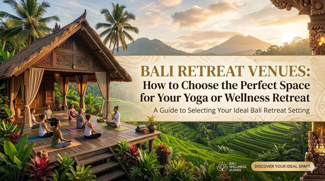 Bali Retreat Venues: How to Choose the Perfect Space for Your Yoga or Wellness Retreat