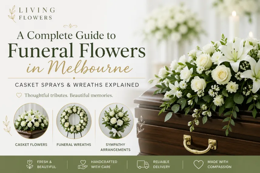 A Complete Guide to Funeral Flowers in Melbourne: Casket Sprays and Wreaths Explained