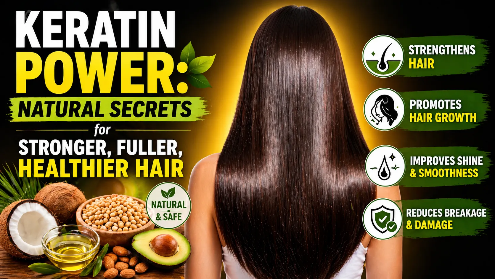 Keratin Power: Natural Secrets for Stronger, Fuller, Healthier Hair