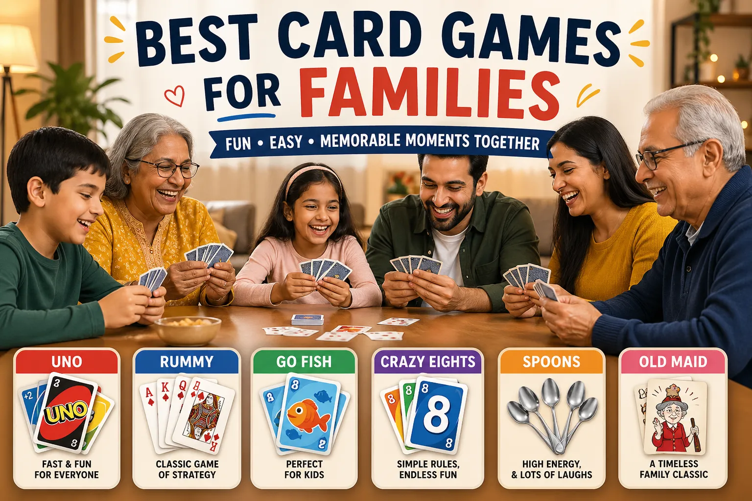 Best Card Games for Family Gatherings During Holidays