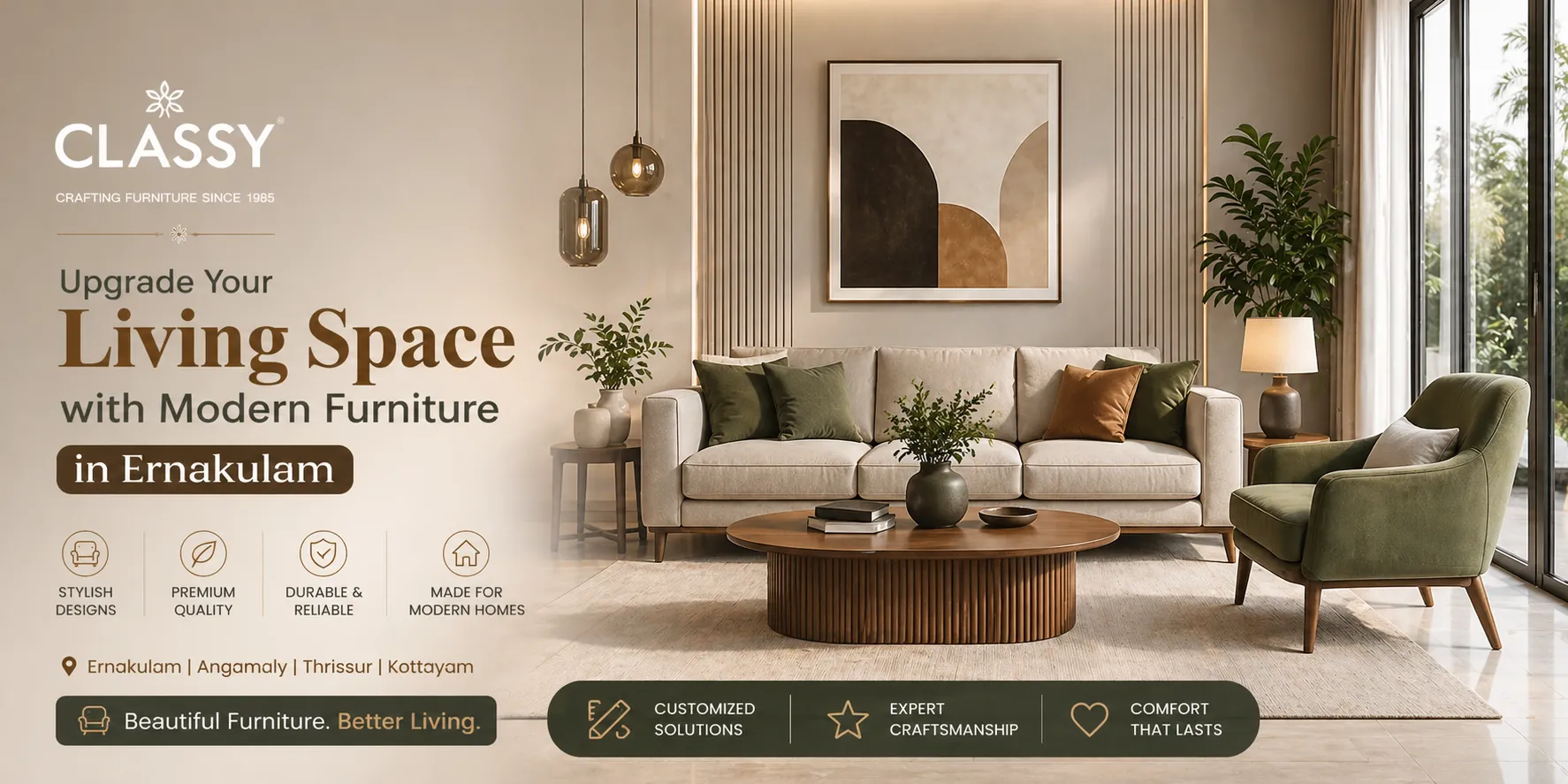 Upgrade Your Living Space with Modern Furniture in Ernakulam – Classy Furniture