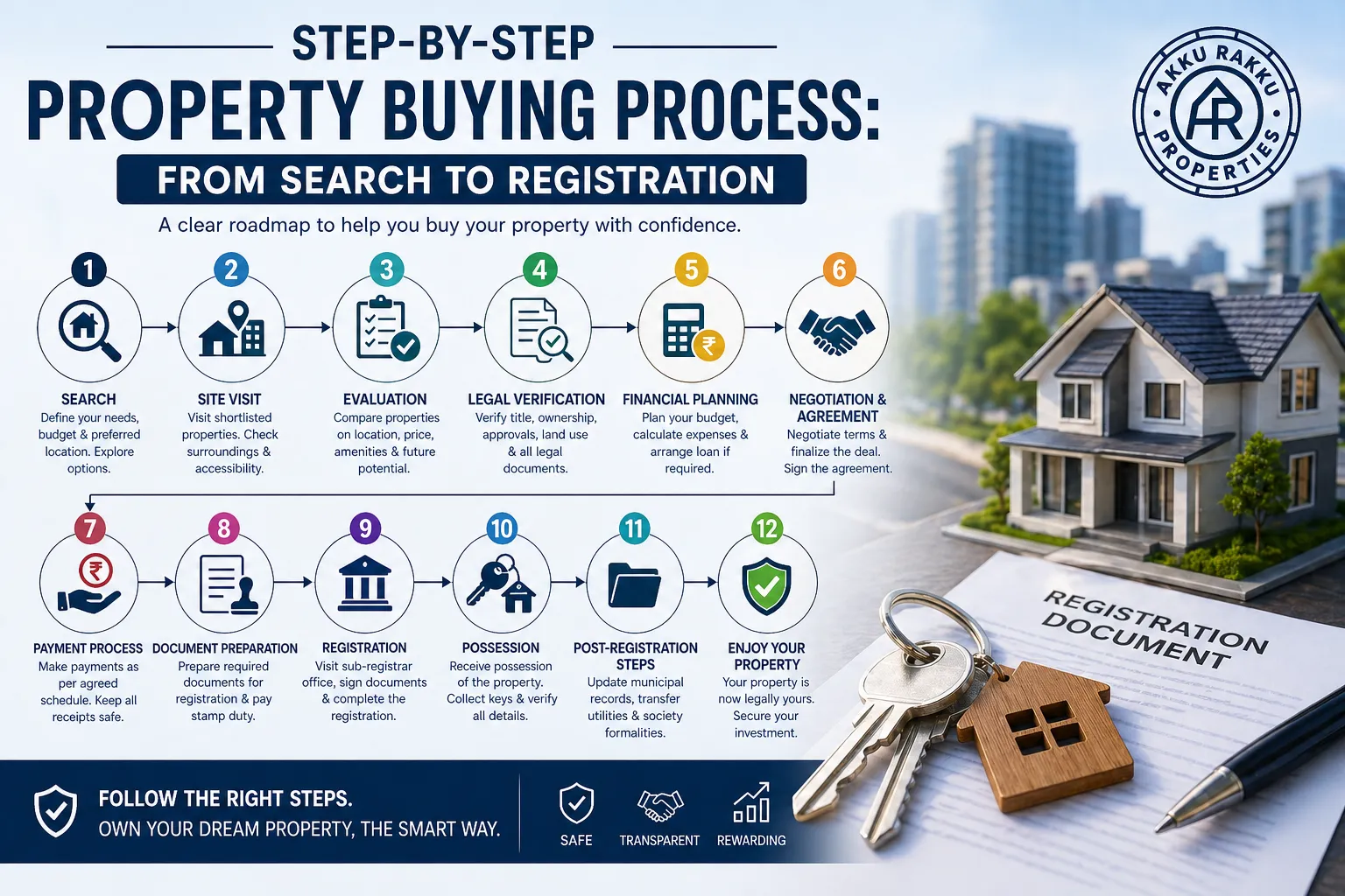 Step-by-Step Property Buying Process: From Search to Registration