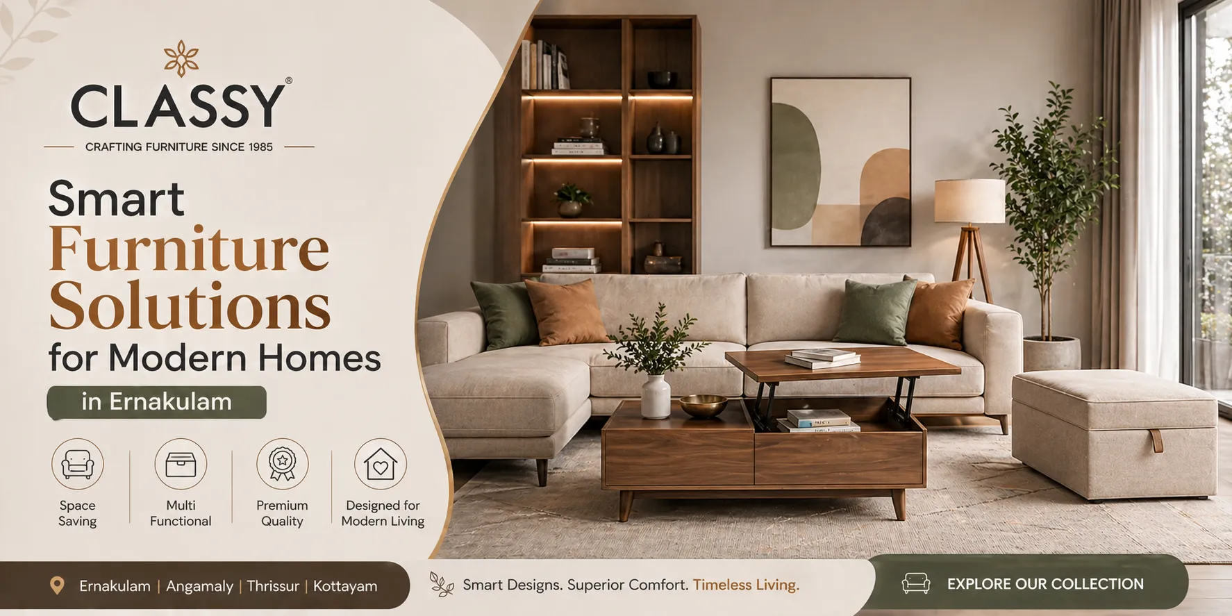 Smart Furniture Solutions for Modern Homes in Ernakulam – Classy Furniture