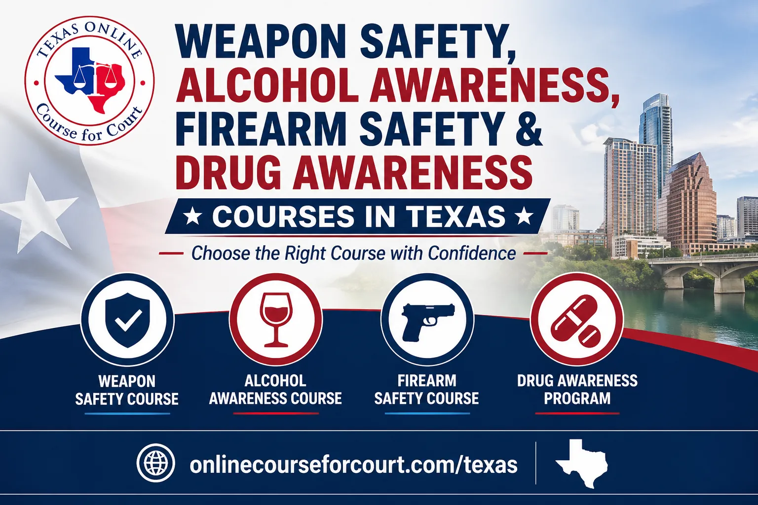 Weapon Safety  vs Alcohol Awareness vs Firearm Safety vs Drug Awareness Program in Texas: Which Course Do You Need?