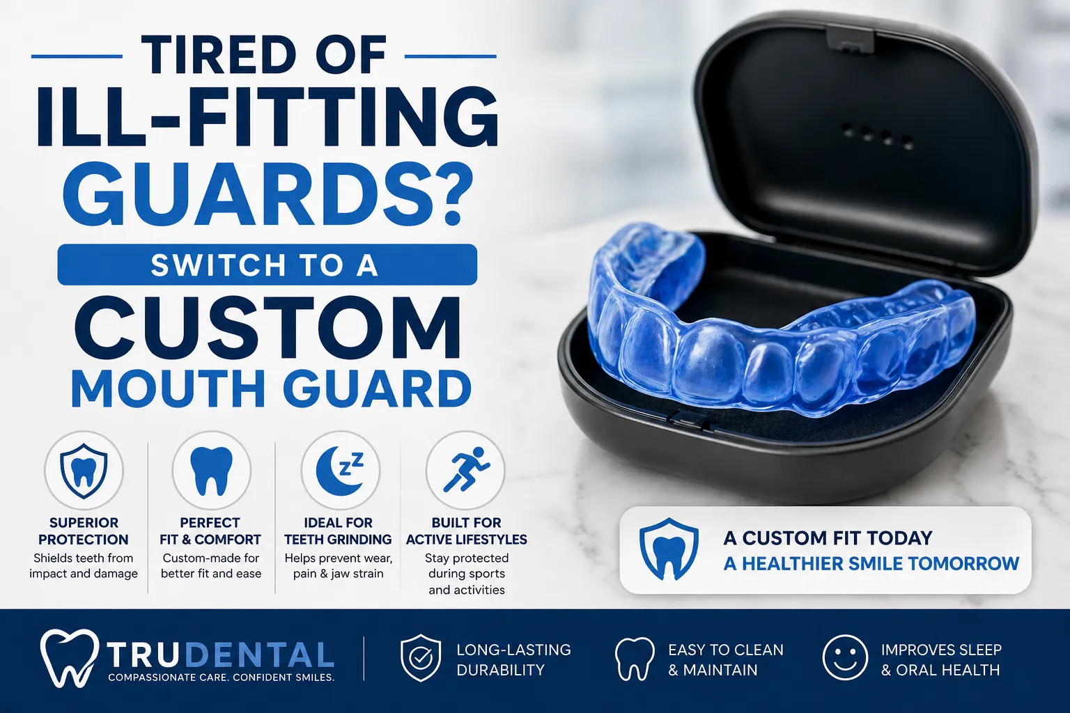 Tired of Ill-Fitting Guards Switch to a Custom Mouth Guard