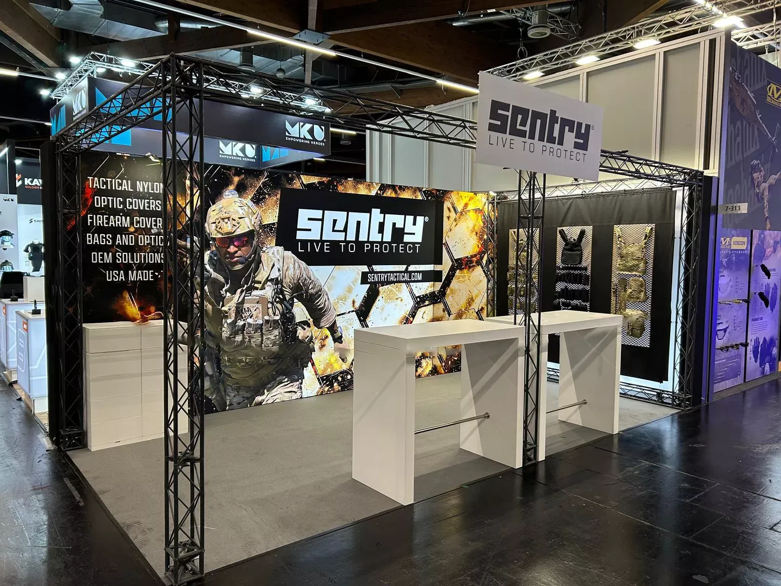 Booth for Sentry by Expo Exhibition Stands
