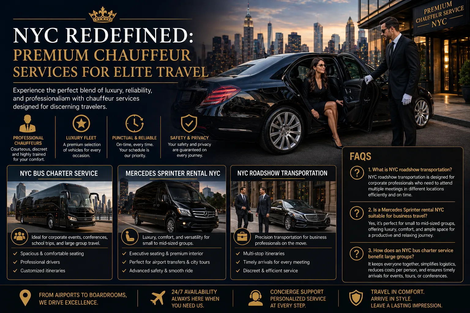 NYC Redefined: Premium Chauffeur Services for Elite Travel