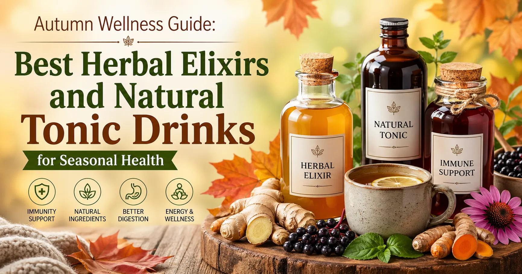 Autumn Wellness Guide: Best Herbal Elixirs and Natural Tonic Drinks for Seasonal Health