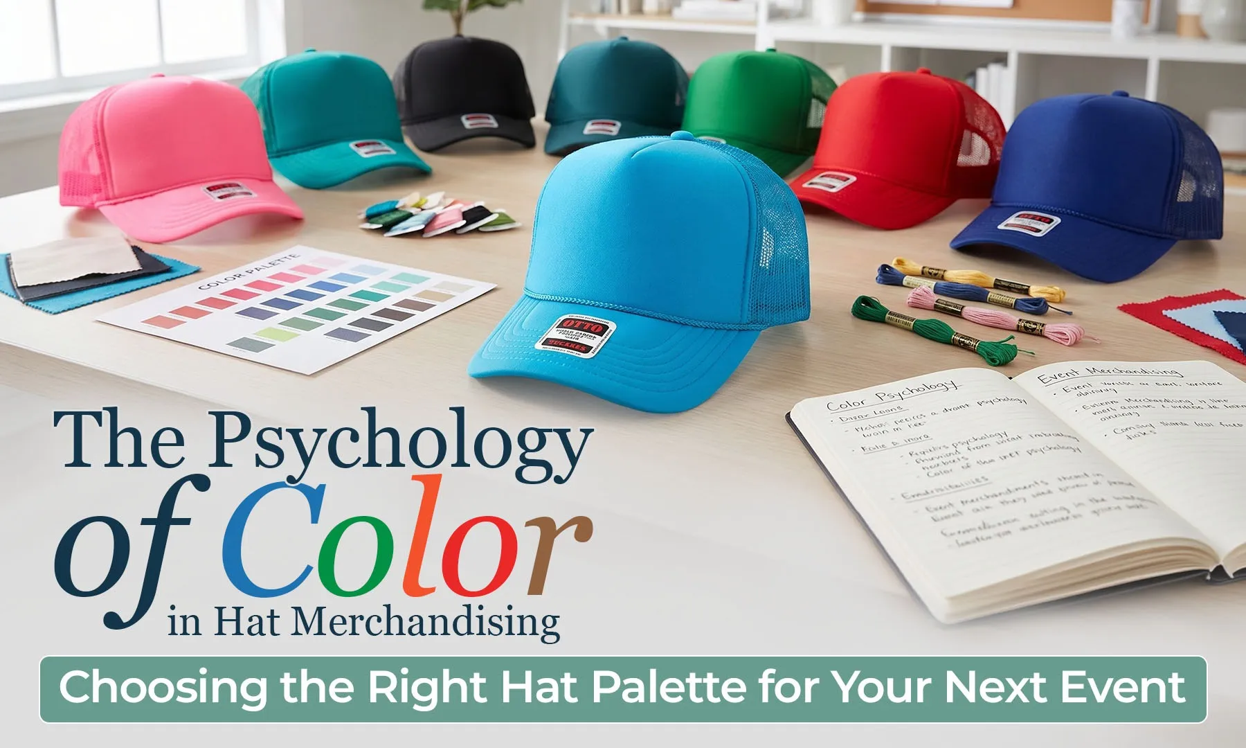 The Psychology of Color in Hat Merchandising: Choosing the Right Hat Palette for Your Next Event