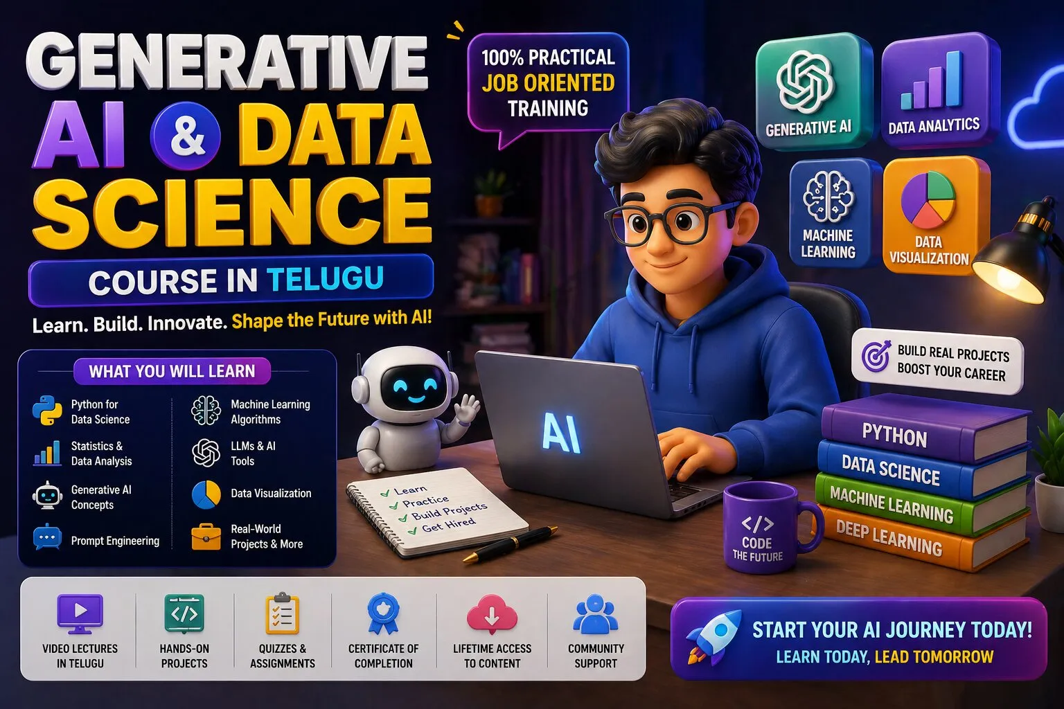 Generative AI & Data Science Course in Telugu 