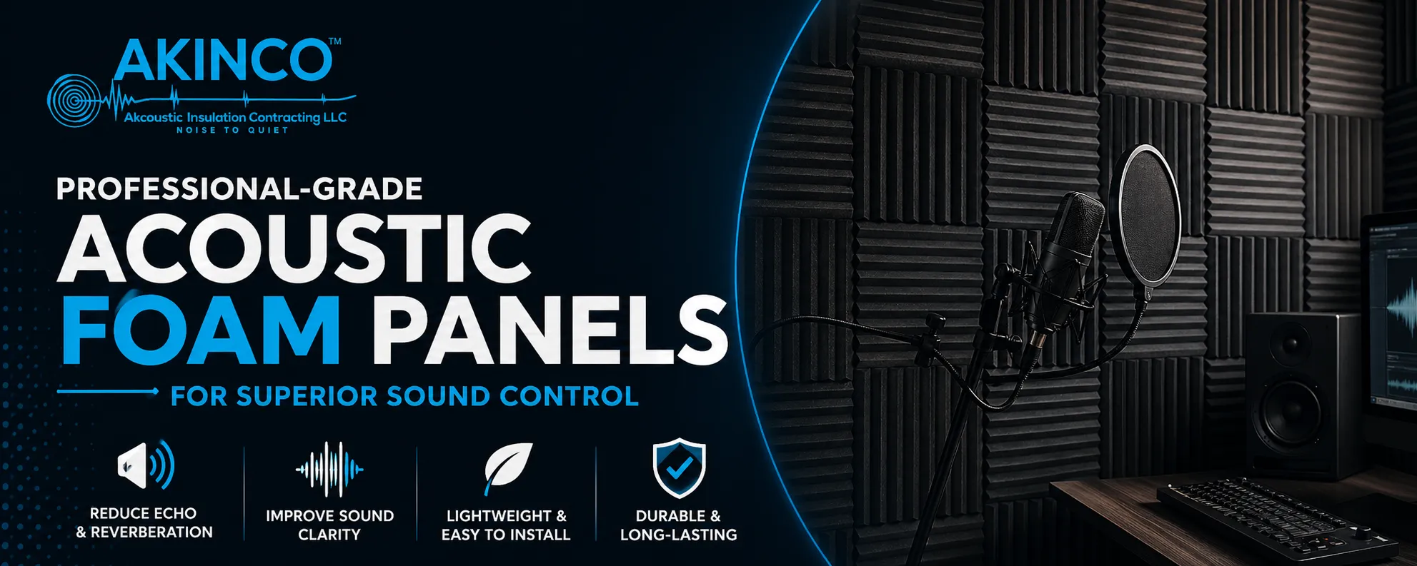 Professional-Grade Acoustic Foam Panels for Superior Sound Control