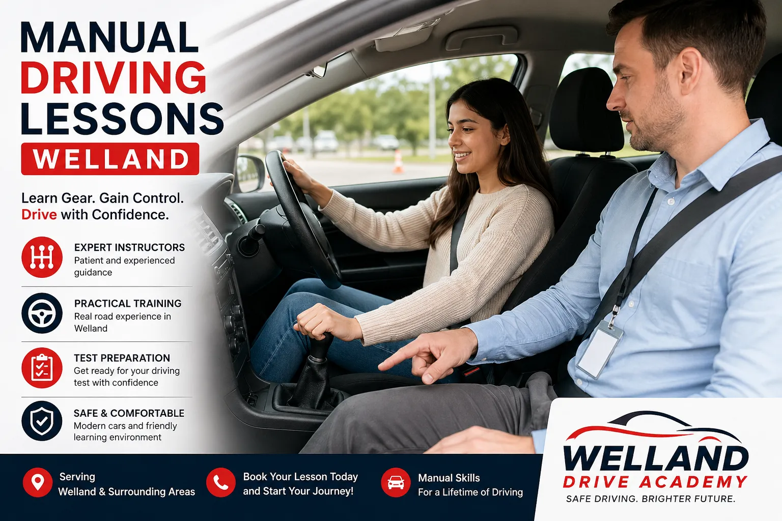 Manual Driving Lessons in Welland for Beginners