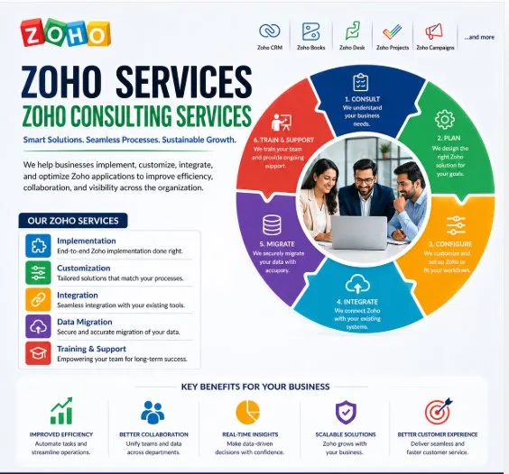Driving Business Efficiency with Zoho Services and Zoho Consulting Services