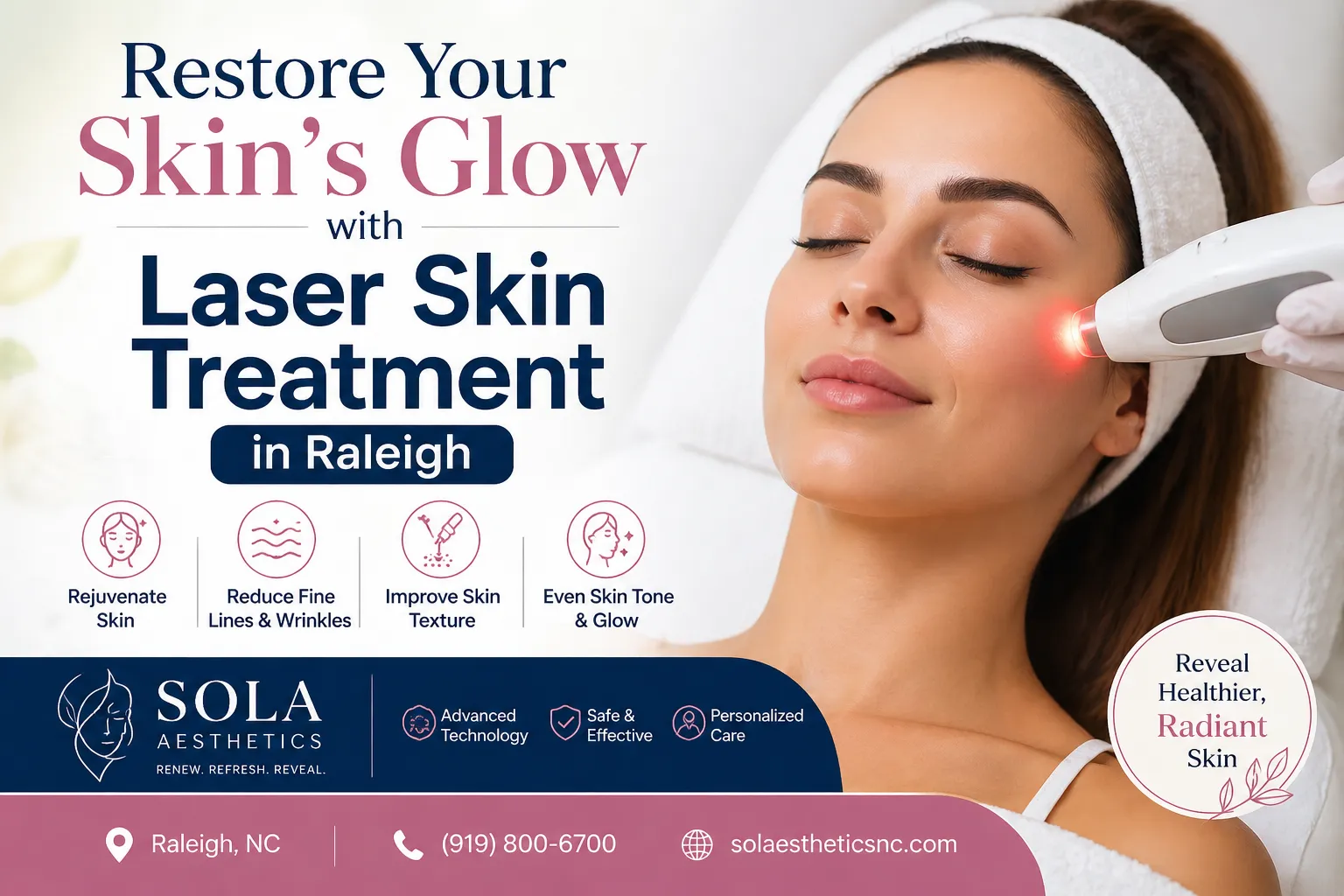 Restore Your Skin’s Glow with Laser Skin Treatment in Raleigh