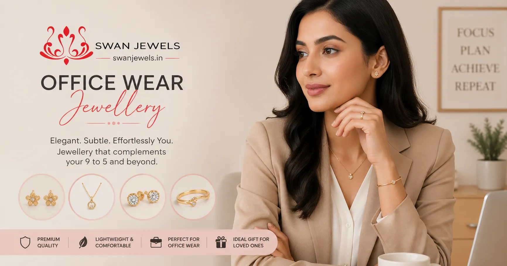 How to Choose Office Wear Jewellery for Formal Outfits Perfectly