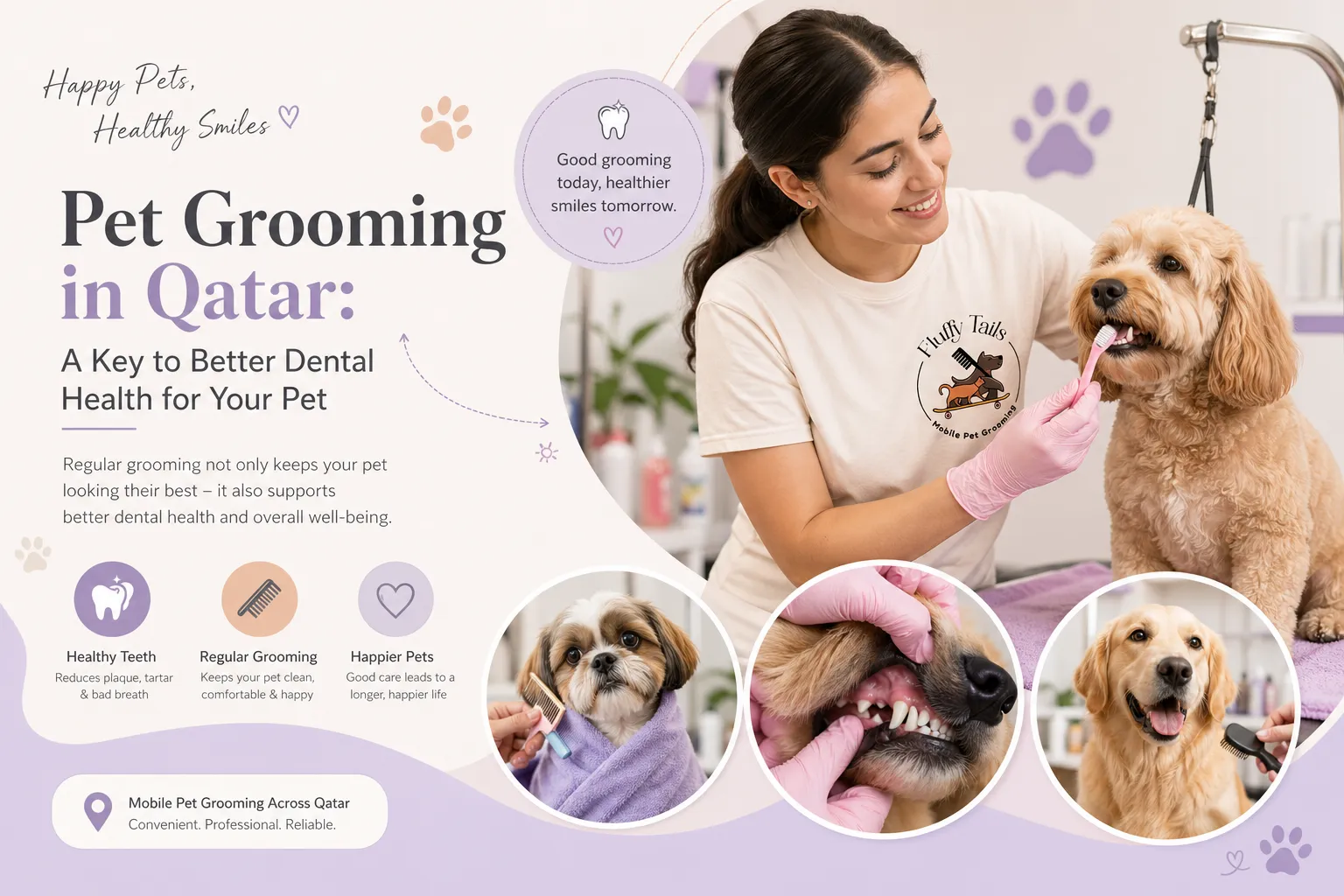 Pet Grooming in Qatar: A Key to Better Dental Health for Your Pet