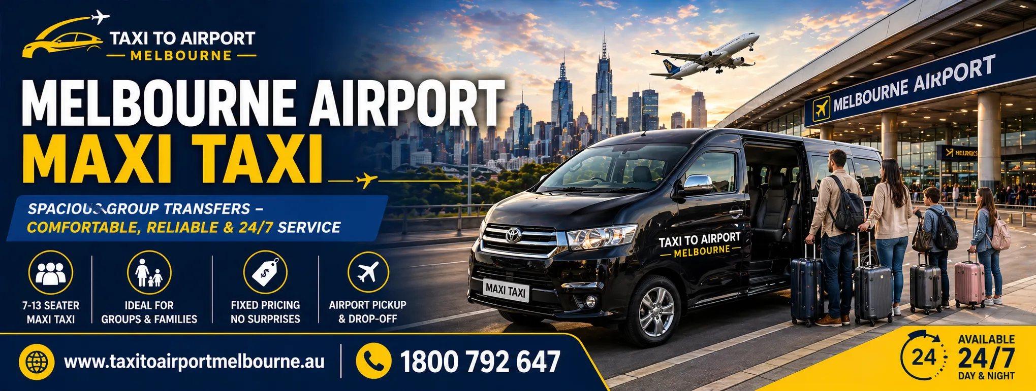 How to Find a Reliable Melbourne Airport Maxi Taxi for Large Groups?