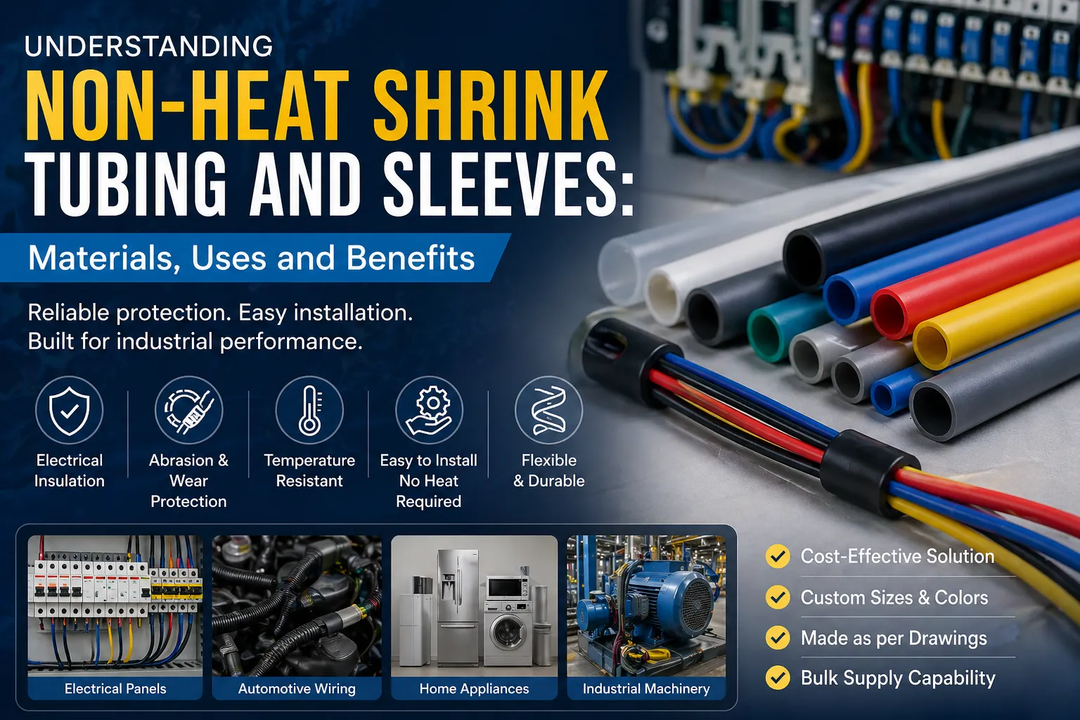 Understanding Non-Heat Shrink Tubing and Sleeves: Materials, Uses and Benefits