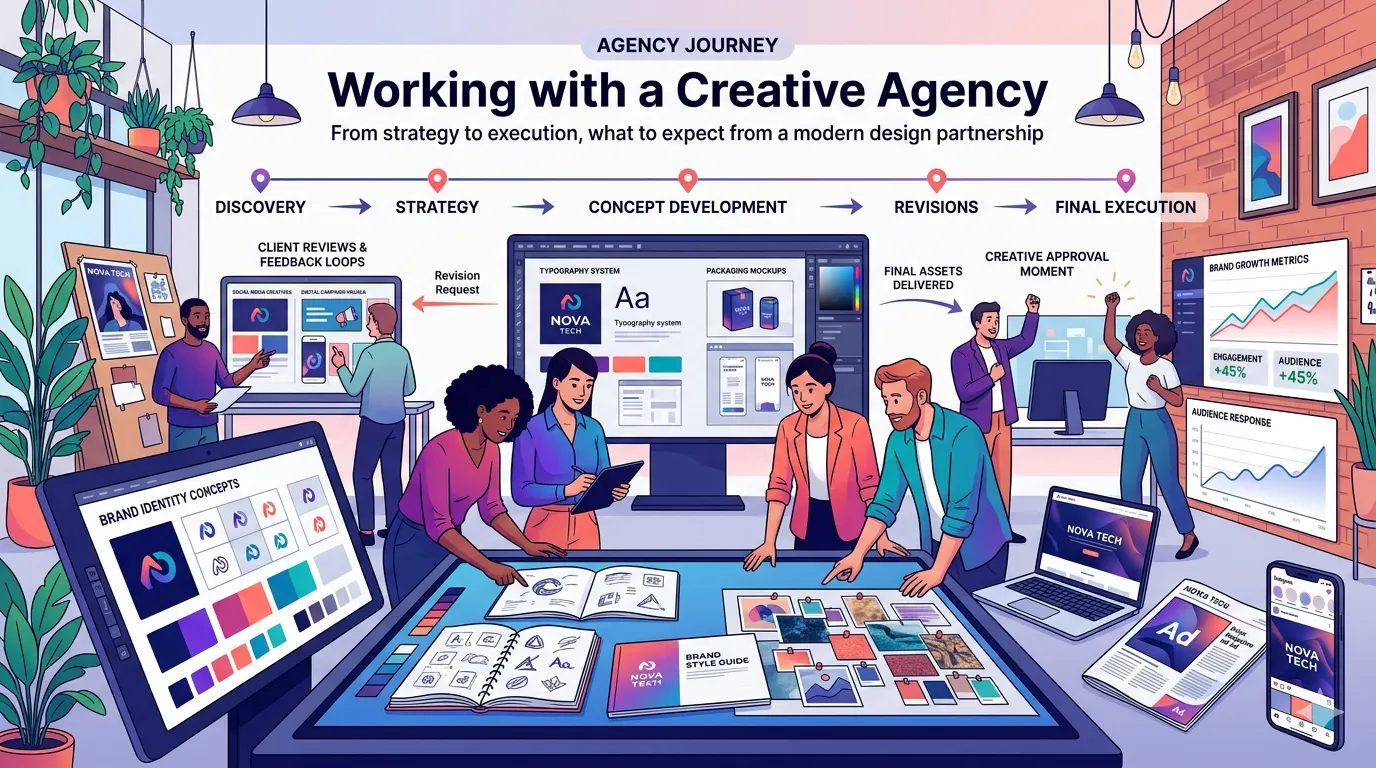 What to Expect When Working with a Creative Graphic Design Agency