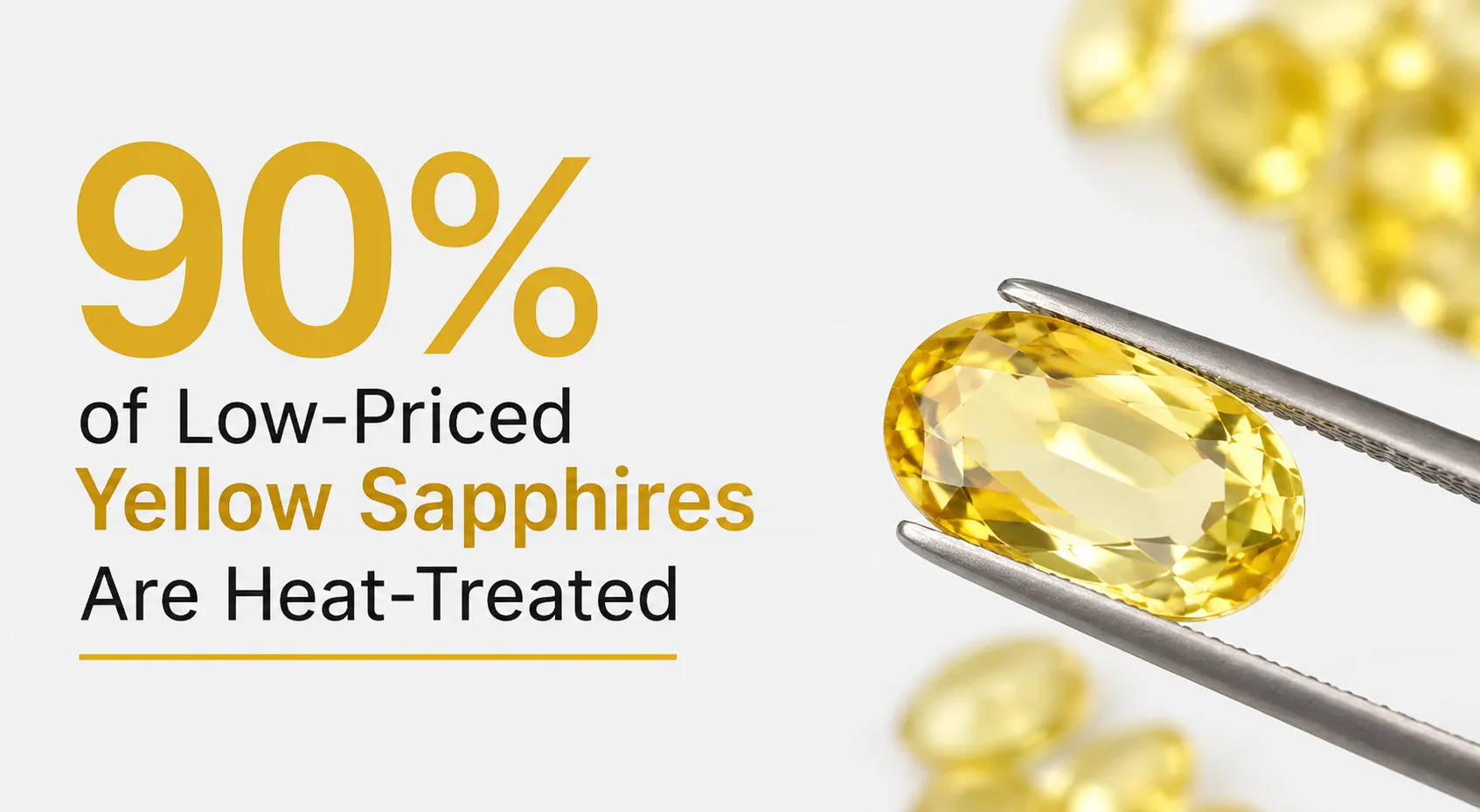 90% of Low-Priced Yellow Sapphires Are Heat-Treated