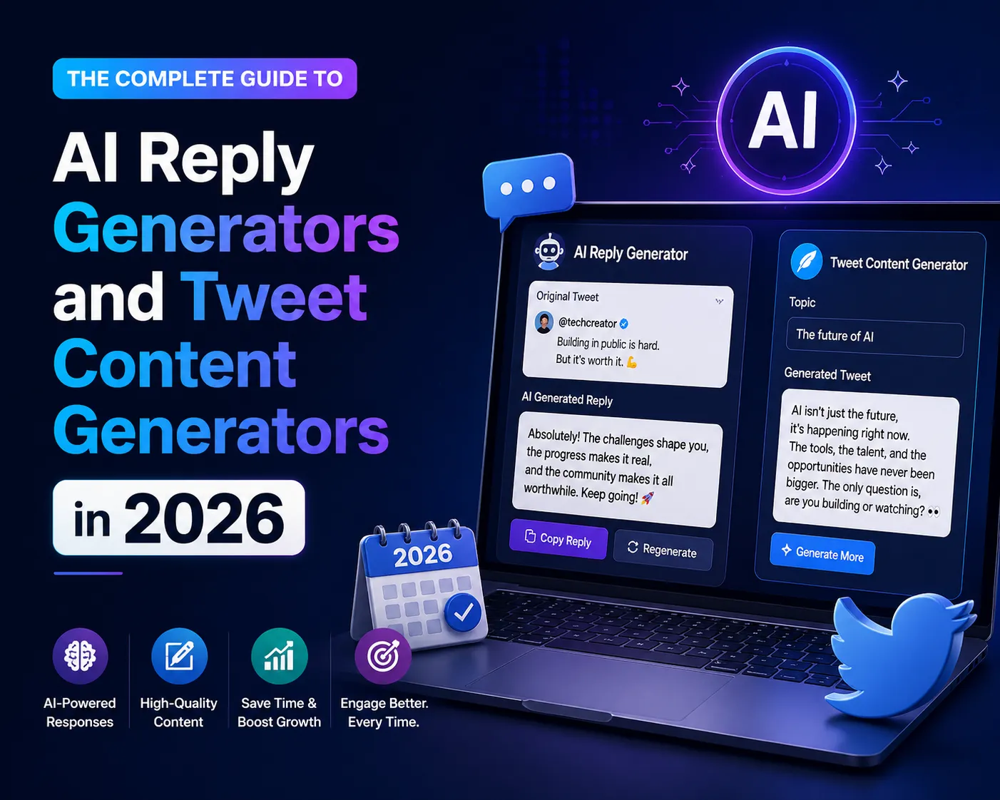 The Complete Guide to AI Reply Generators and Tweet Content Generators in 2026