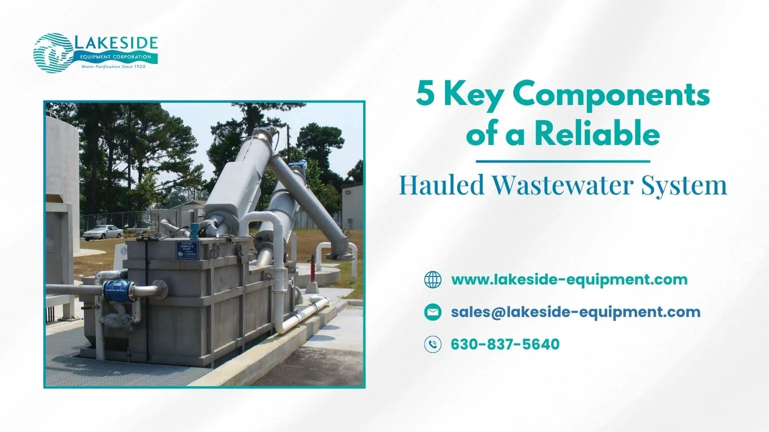 5 Key Components of a Reliable Hauled Wastewater System