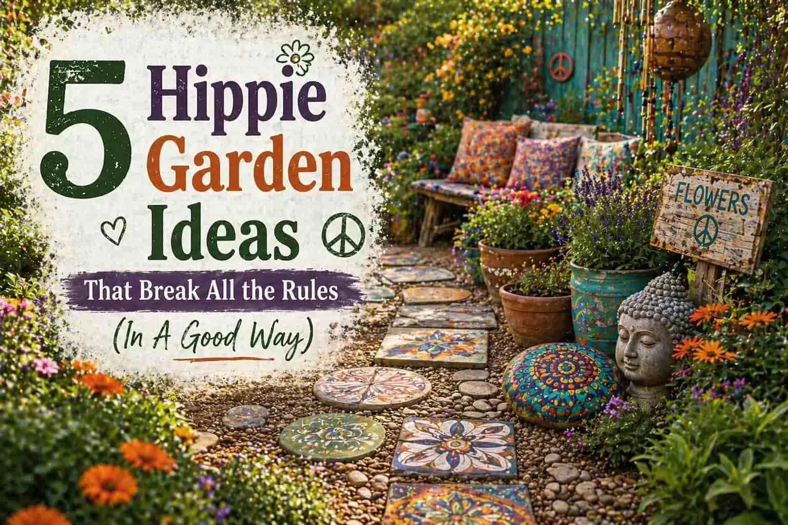 5 Hippie Garden Ideas That Break All the Rules