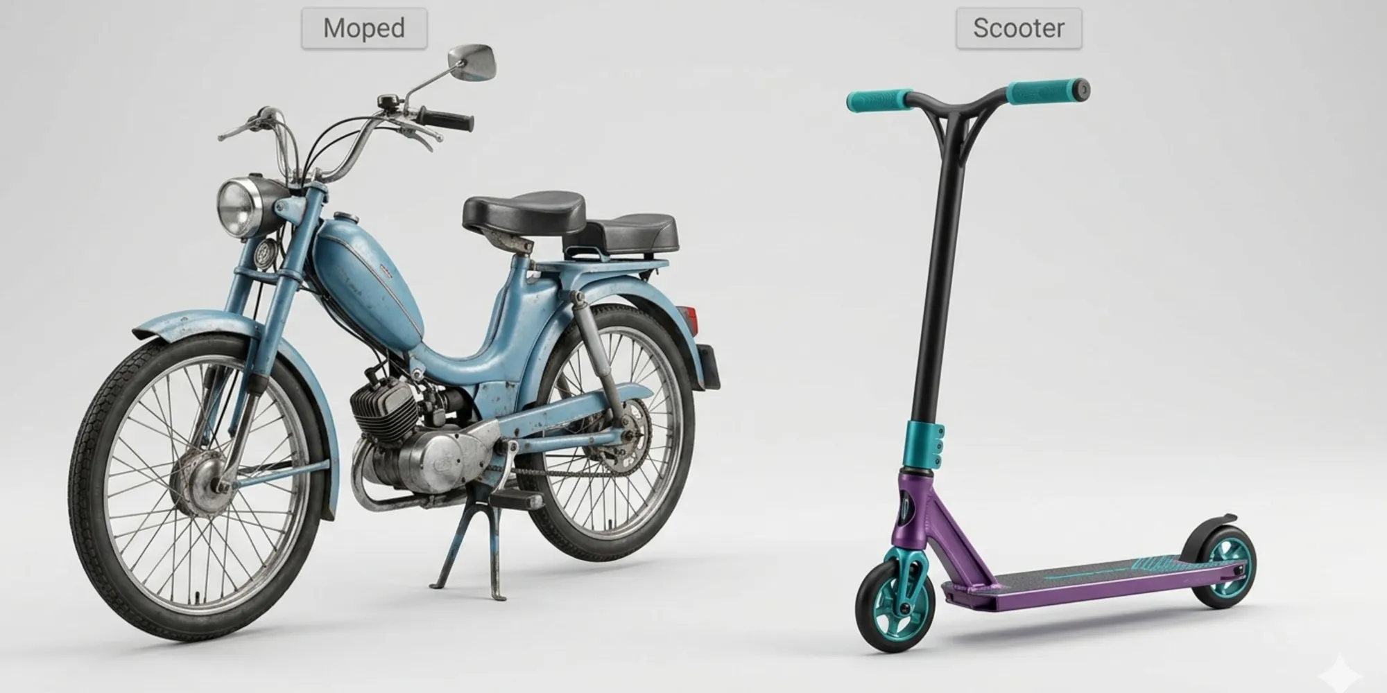 What is the Difference Between a Moped and a Scooter?