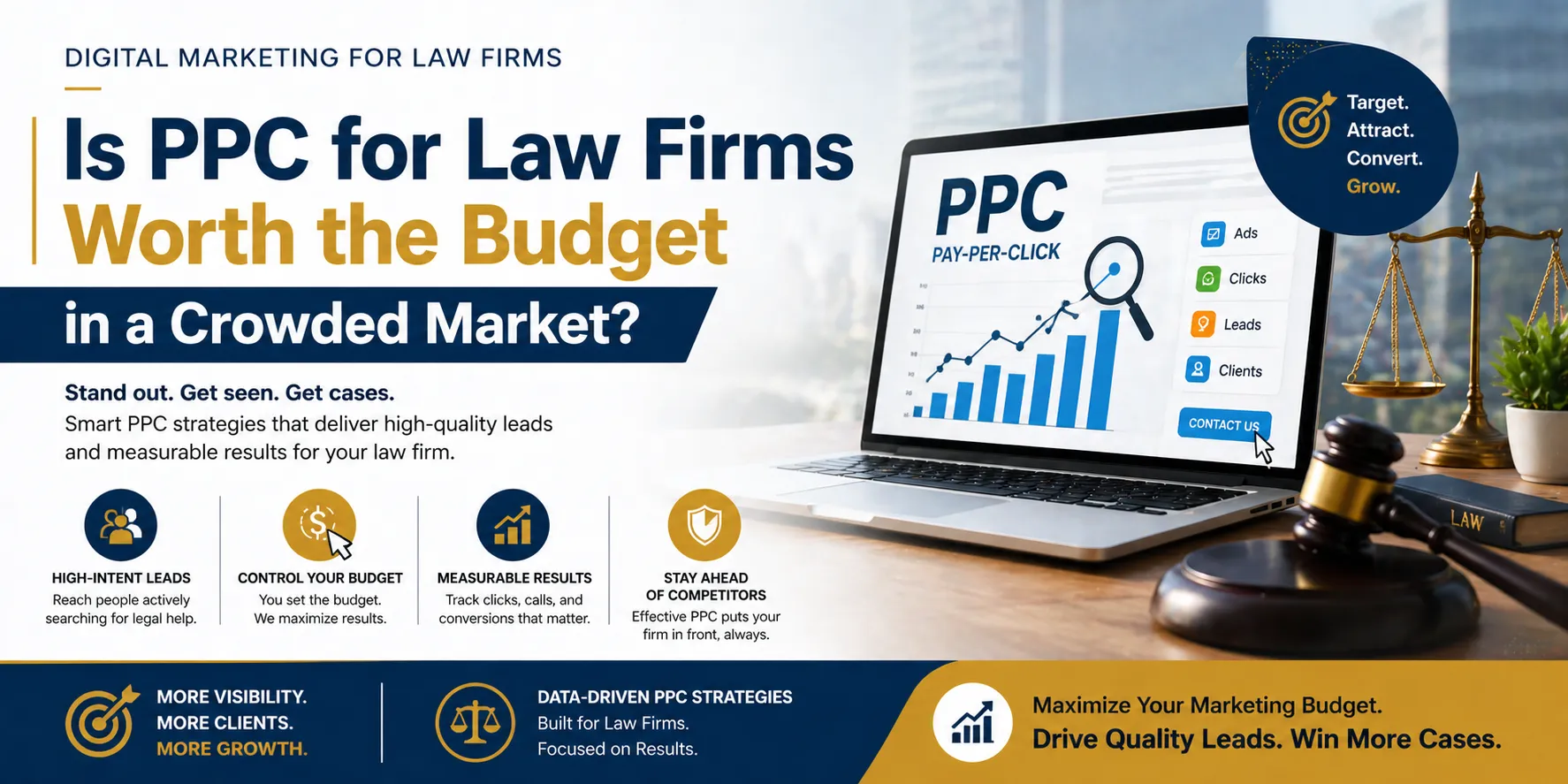 Is PPC for Law Firms Worth the Budget in a Crowded Market?