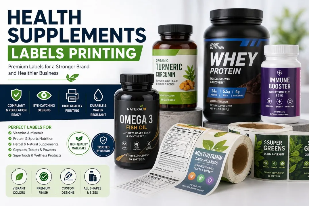 Herbal Supplement Label Printing: High-Quality & Custom Label Solutions