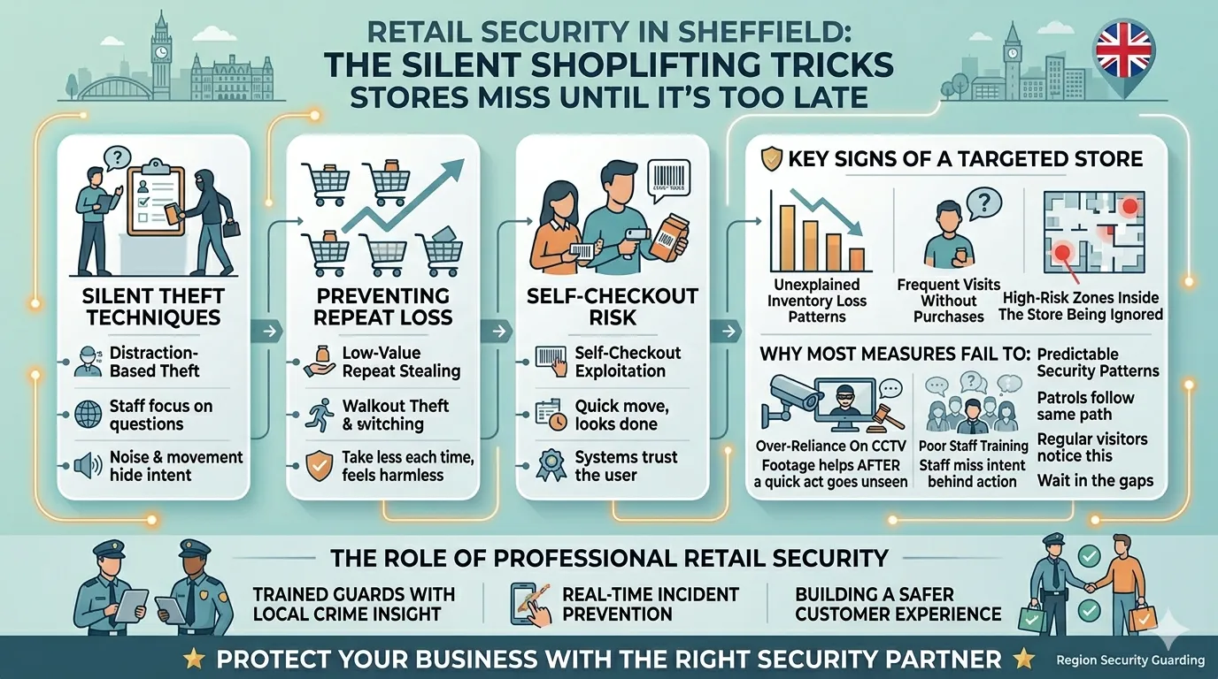 Retail Security In Sheffield: The Silent Shoplifting Tricks Stores Miss Until It’s Too Late