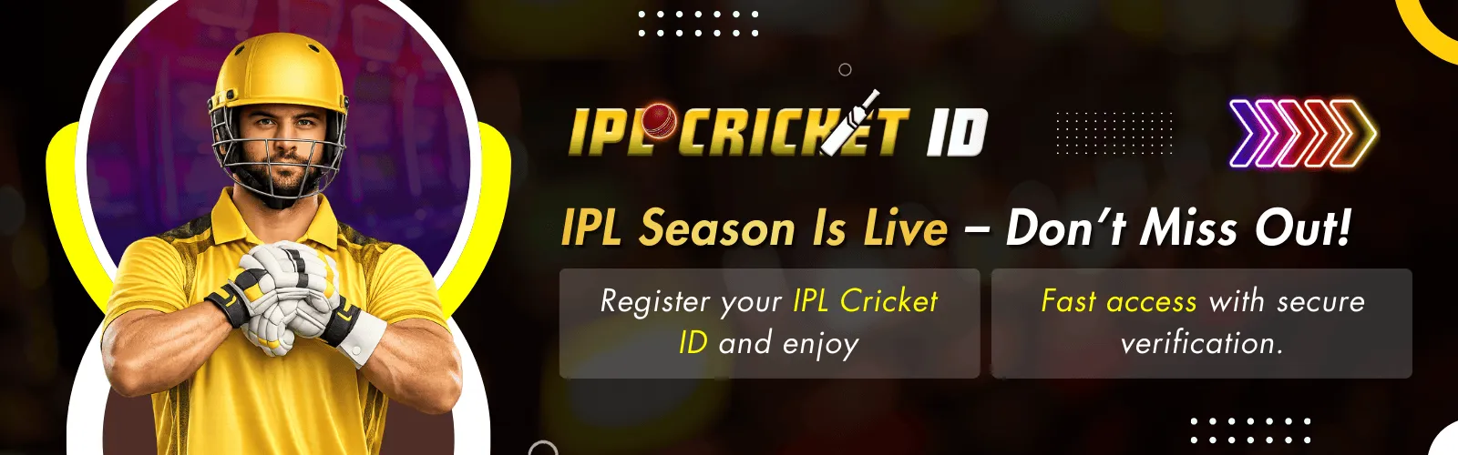 IPL Cricket Betting ID Sites | Instant IPL Cricket ID with Easy Login