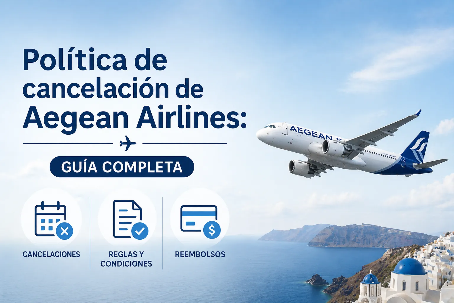¿Cuál es la política de cancelación de Aegean Airlines?
