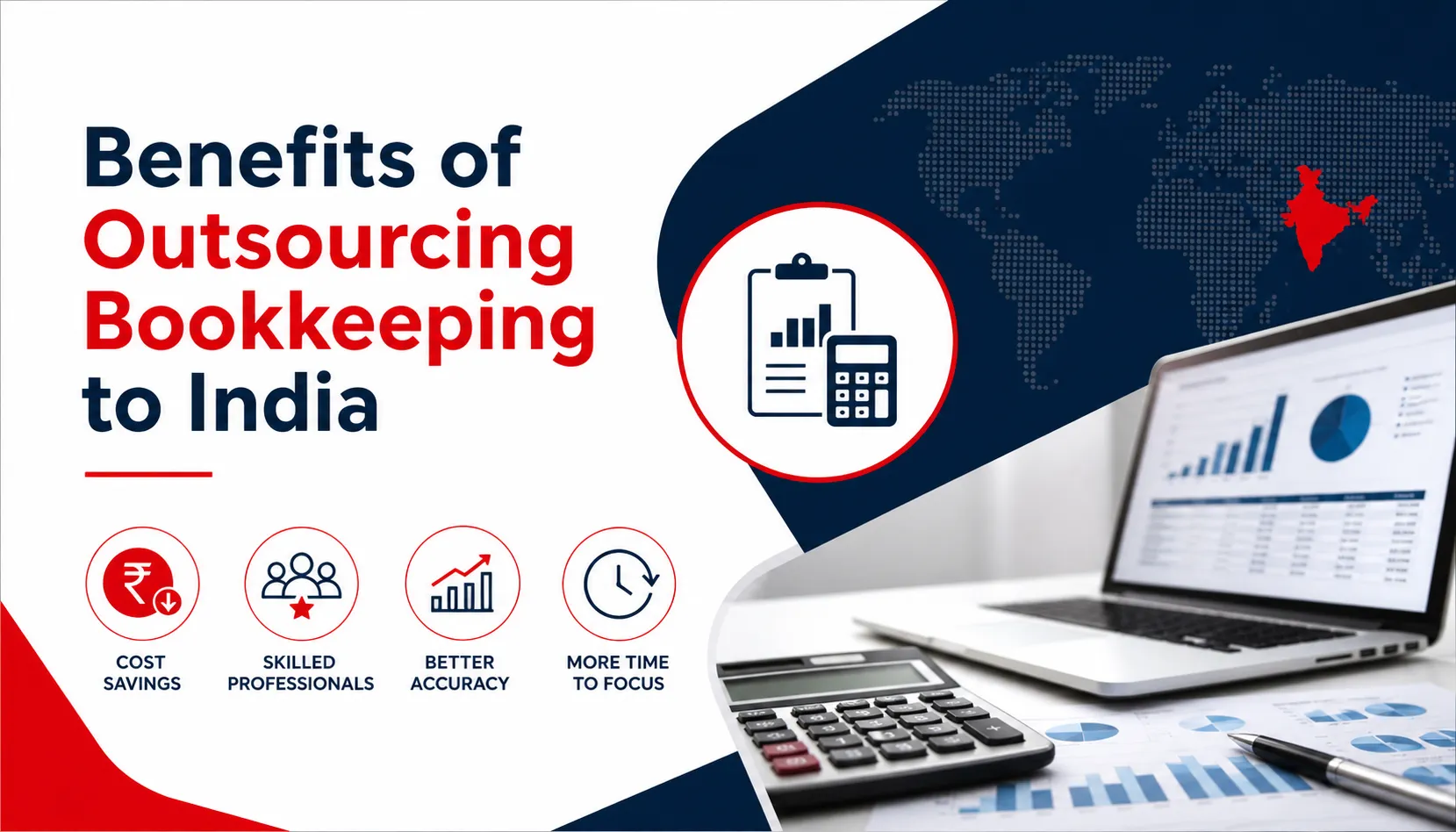 Benefits of Outsourcing Bookkeeping to India