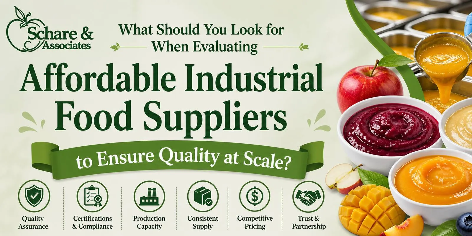 What Should You Look for When Evaluating Affordable Industrial Food Suppliers to Ensure Quality at Scale?
