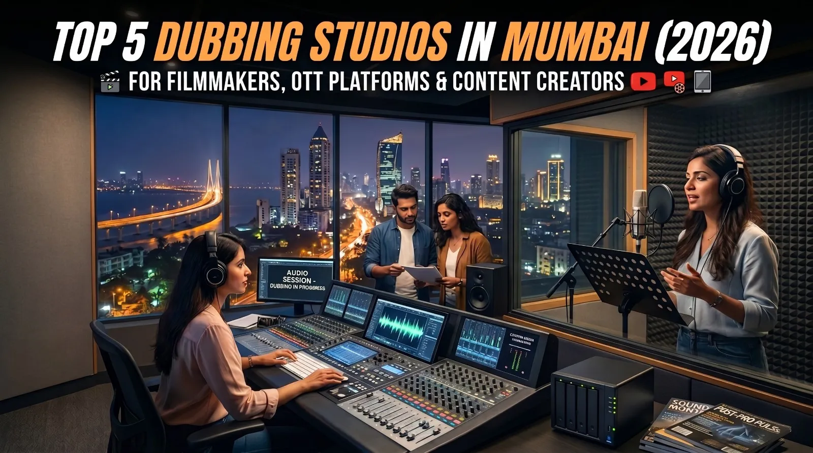 Top 5 Dubbing Studios in Mumbai for Filmmakers, OTT Platforms & Content Creators