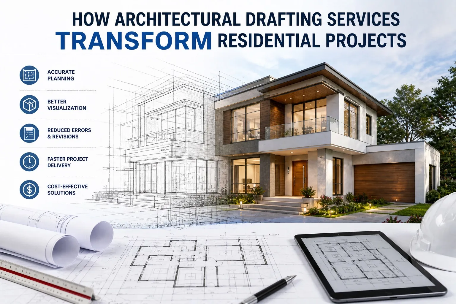 How Professional Drafting Services Elevate Residential Projects