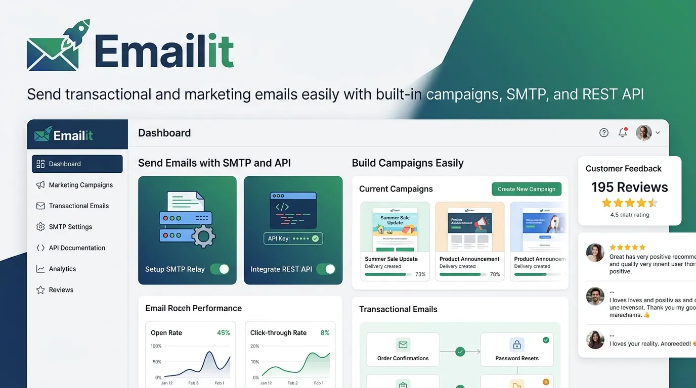 Emailit Review (2026): A Powerful SMTP & API Email Solution for Marketers and Developers