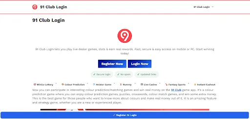91 Club & 91 Club Login
