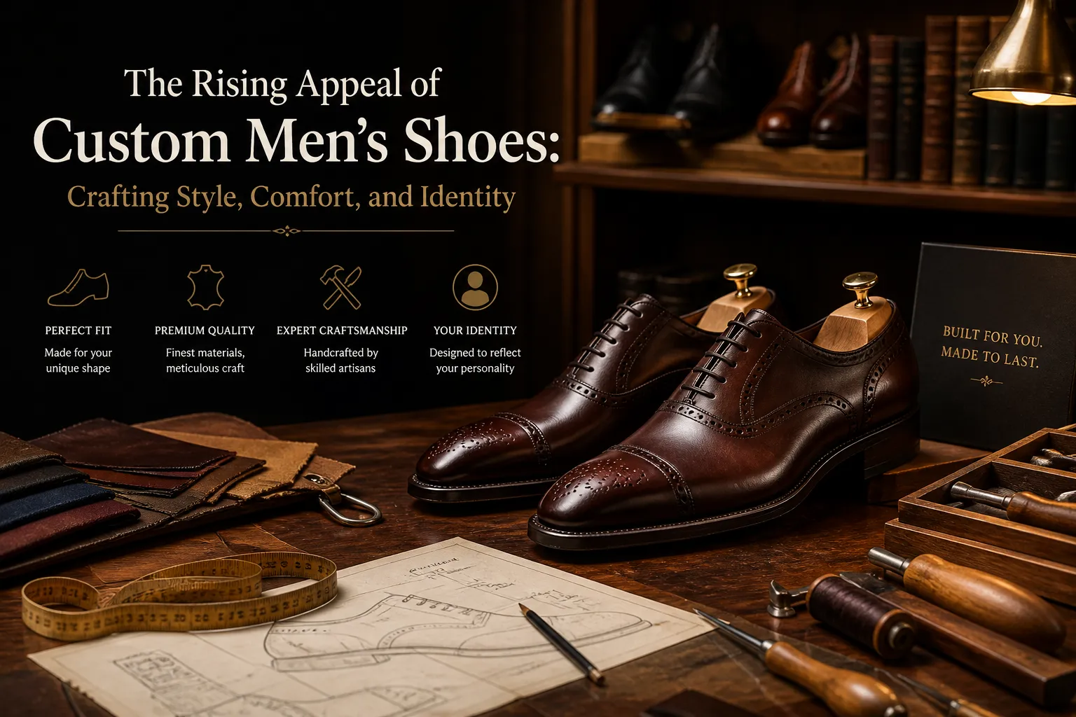 The Rising Appeal of Custom Men’s Shoes: Crafting Style, Comfort, and Identity