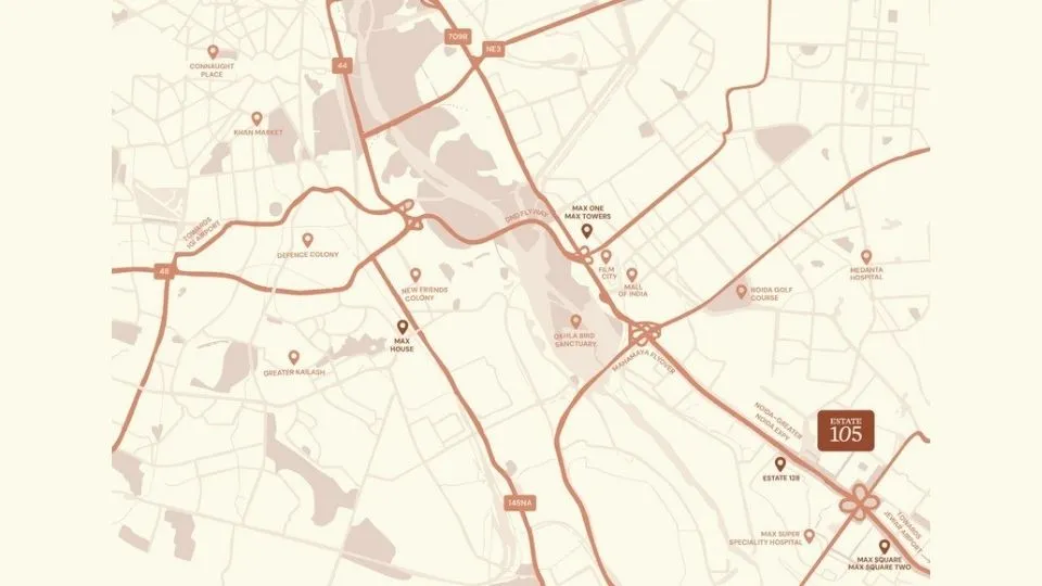 MAx Sector 105 location
