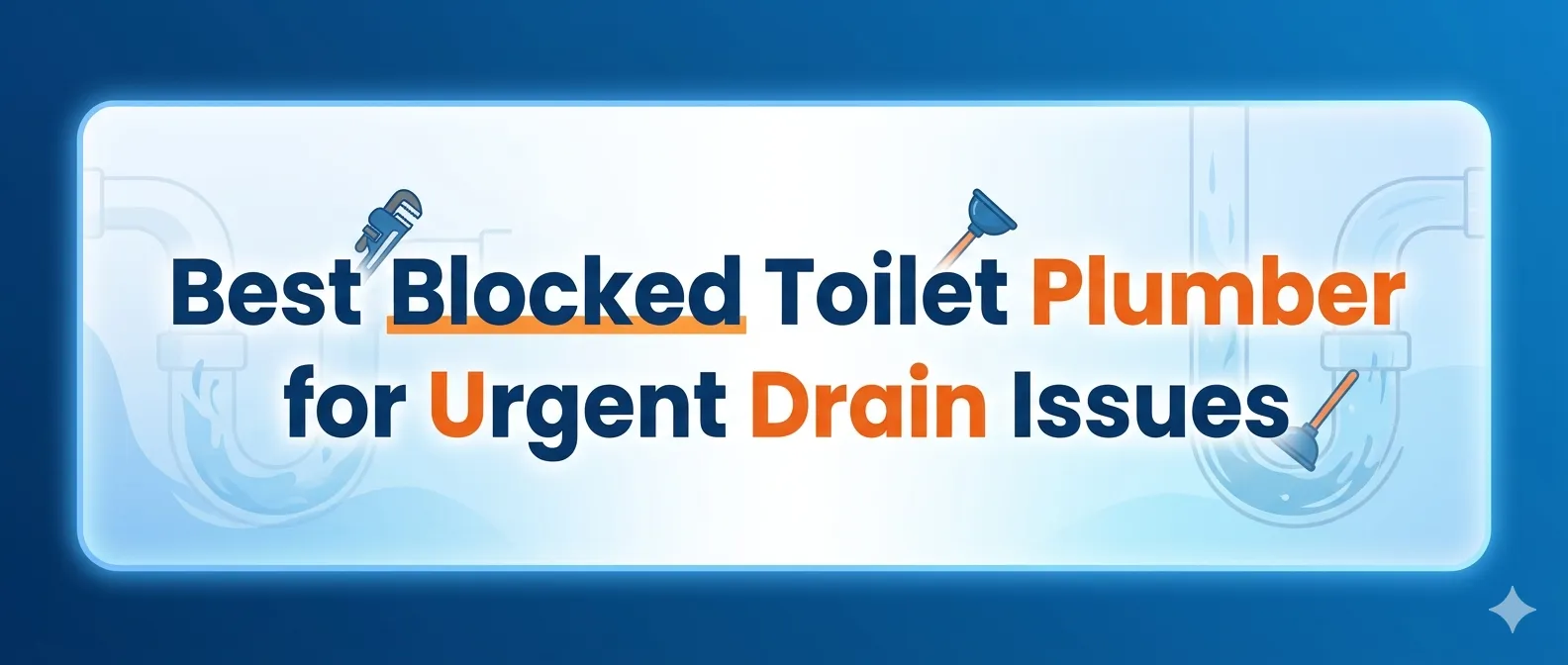 Best Blocked Toilet Plumber for Urgent Drain Issues