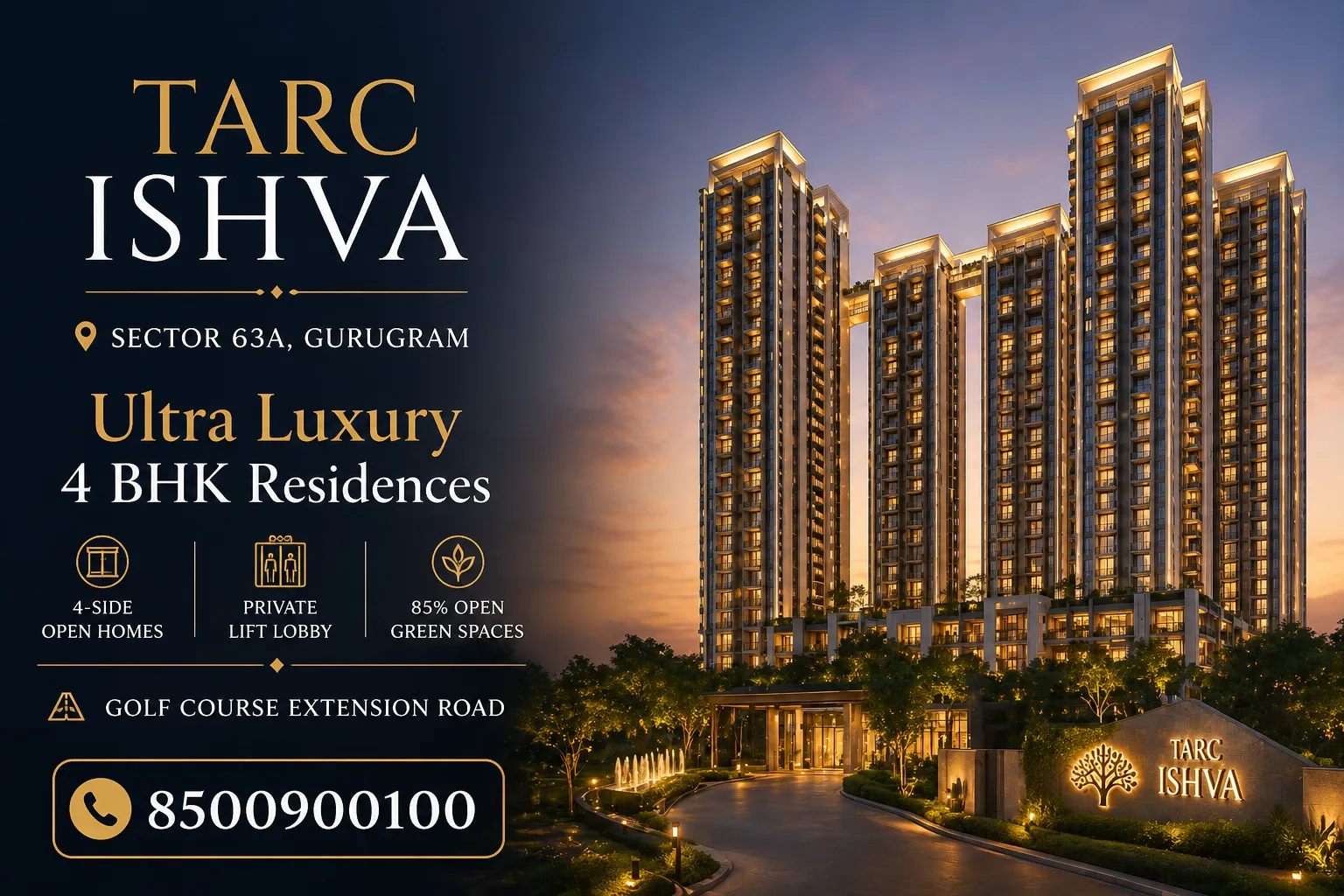 Tarc Ishva Sector 63A Gurgaon: A New Benchmark for Spacious Luxury Living