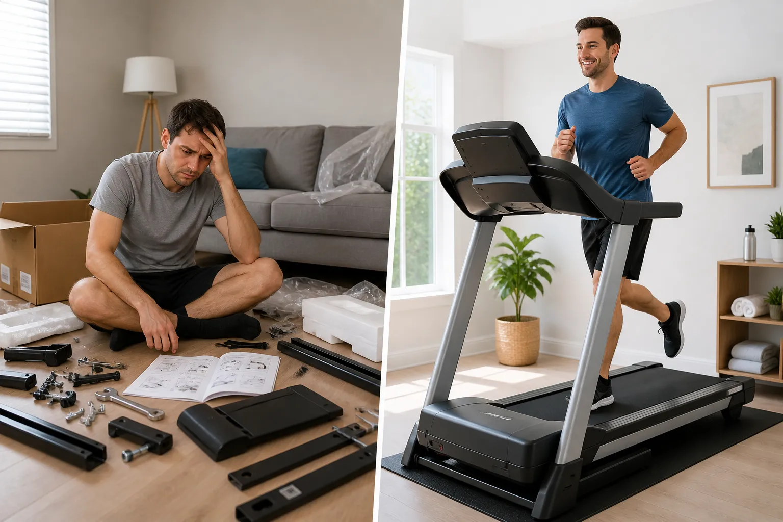 The difference between DIY fitness equipment assembly and professional installation.