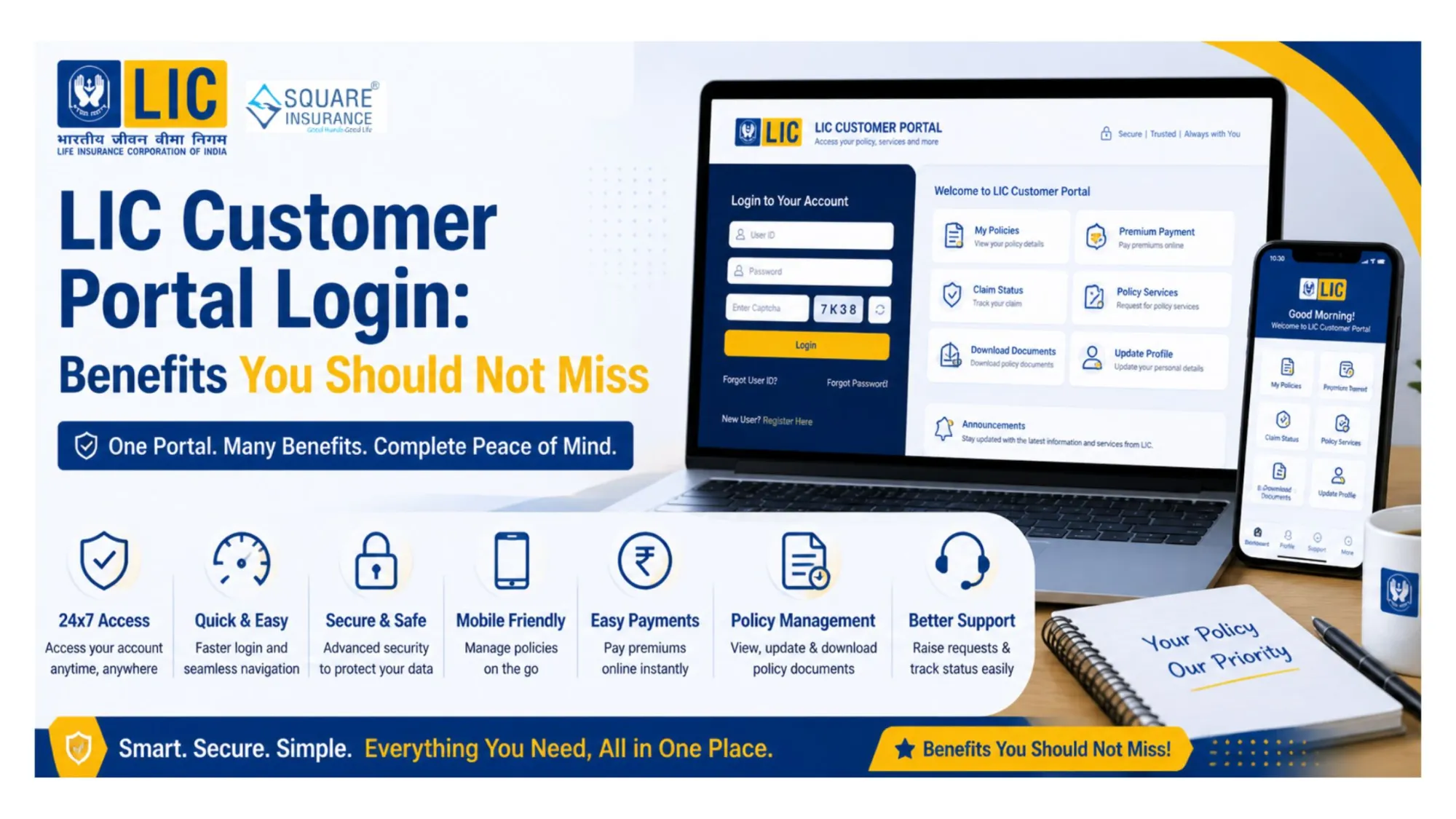 LIC Customer Portal Login: Benefits You Should Not Miss